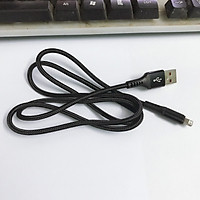 Dây cáp sạc nhanh dòng 2.1 A, truyền dữ liệu dây bện dù siêu bền, chống rối USB-A to IP- Hàng chính hãng