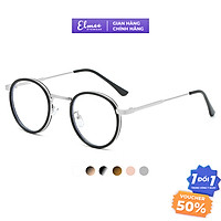 Gọng kính cận mắt tròn nhỏ Elmee chất liệu kim loại thanh mảnh chắc chắn, màu sắc thời trang E9300