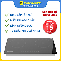 Bếp từ đôi Sunhouse SHB9111MT - Hàng Chính Hãng