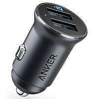Adapter Sạc cho Xe Hơi Ô Tô Anker PowerDrive II Alloy 2 Cổng 24W - A2727 - Hàng Chính Hãng