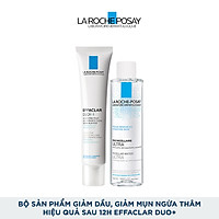 Bộ sản phẩm giảm dầu, giảm mụn ngừa thâm hiệu quả sau 12h La Roche-Posay Effaclar Duo+