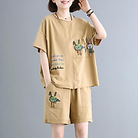 Quần Áo Ngủ Tiểu Thư Đồ Bộ Thun Nữ Mặc Nhà Mùa Hè Chất Cotton Mát Lạnh Siêu Cute Set Bộ Pijama Đẹp