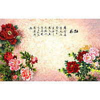 Tranh treo tường Hoa Mẫu Đơn 066