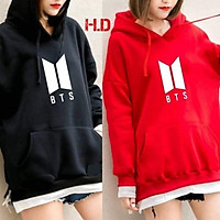 Áo hoodie B T S in ngực HDA1019