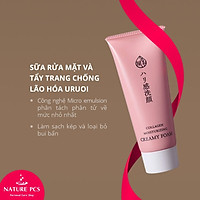 Sữa Rửa Mặt Và Tẩy Trang Chống Lão Hóa Naris Uruoi Ya Collagen Moisturizing Creamy Foam 100g