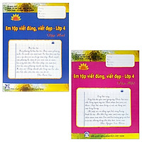 Combo Em Tập Viết Đúng Viết Đẹp – Lớp 4: Tập 1 Và 2 (Bộ 2 Tập)