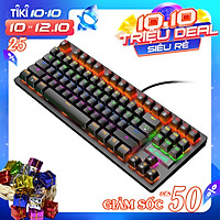 VINETTEAM Bàn phím Cơ Chuyên Game Có Dây K2 - Blue Switch LED 87 phím - hàng chính hãng