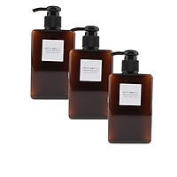 3pcs 280ml Foaming Soap Dispenser Cosmetic Containers Pump Bottles Brown