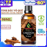 Tinh dầu Quế Nguyên Chất 50ML. Tinh Dầu Vỏ Quế Cao Cấp Nhập Khẩu Ấn Độ. Tinh Dầu Xông Phòng Kháng Khuẩn, Phòng Tránh Cảm Cúm - Dùng Với Máy Xông Tinh dầu