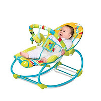Ghế rung thư giãn kiêm bập bênh 2 trong 1 kèm 12 bản nhạc trắng ru ngủ Mastela 6922/21/20 cho bé từ sơ sinh tới 6 tuổi - tăng set yếm tam giác quàng cổ