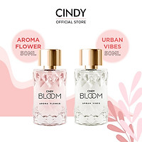 Combo nước hoa Cindy Bloom Aroma Flower 50ml + nước hoa Cindy Bloom Urban Vibes 50ml