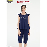 Đồ Bộ Nữ CARDINA Chất Cotton Nhật Thoải Mái, Dễ Chịu In Họa Tiết Smile