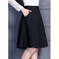Chân váy xòe 2 túi sành điệu - màu đen