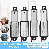 Mini 12V DC 17.5mm Linear Actuator Electric Linear Motor Auto Lift 30mm/s 15mm/s 9.5mm/s 5mm/s