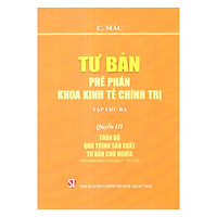 Tư bản: Phê phán khoa kinh tế chính trị (tập thứ ba) – Quyển III: Toàn bộ quá trình sản xuất tư bản chủ nghĩa (Phần thứ nhất: Chương I – XXVIII)