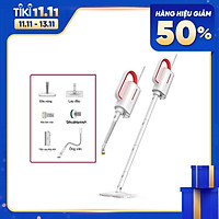 Máy lau nhà vệ sinh nhà cửa hơi nước cầm tay 1600w 150°C Deerma ZQ610 có chế độ kháng khuẩn cao cấp - Hàng Chính Hãng