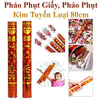 Combo 2 Pháo Phụt Giấy Hoa Đăng Dài 80Cm, Pháo Phụt Kim Tuyến Cho Ngày Lễ Tết, Sinh Nhật