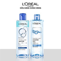 Bộ 2 nuớc tẩy trang đa năng 3-in-1 L'Oreal Paris Micellar Water 400ml x 2