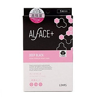 ( Hộp gồm 5 cái) Mặt Nạ Than Tre Siêu Dưỡng Ẩm Nhật Bản Alface Aqua Moisture Sheet Mask Deep Black, Dành Cho Da Khô, Với 17 Loại Axit Amin, Axit Hyaluronic HA, Collagen, Elastin Giúp Da Bóng Khỏe Và Săn Chắc