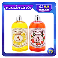 Combo Sữa Tắm L'amont En Provence Mimosa Shower Gel (Hương Dâu) + Strawberry Shower Gel (Hương hoa Mimosa) 500ml/chai