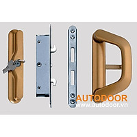 Khóa cửa lùa 1 cánh dùng cho cửa nhôm, ruột rời