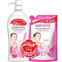Gervenne Sữa tắm trắng da Pink Lily 900gr - TẶNG túi sữa tắm 380gr