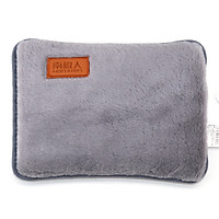 Antarctic double inserts plush hot water bottle charging explosion-proof warm water bag has been injected water warm hand treasure pink