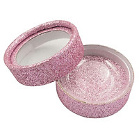 Round Eyelash Carrier Container Storage Case Lashes Display Holder Box Matte