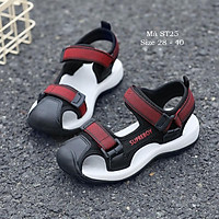 Sandal rọ bé trai kiểu bít mũi thể thao khỏe khoắn năng động chất bền chắc kháng khuẩn cho bé đi học, đi mưa ST25