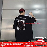 Áo thun unisex áo phông nam rộng L.O.K.S kèm áo thật vải cotton đen trắng Trùm Unisex phillipstore