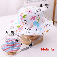 Mũ trẻ em vành tròn, nón trẻ em bé trai, bé gái nhiều màu chất Cotton từ 2-5 tuổi mã VAM0146