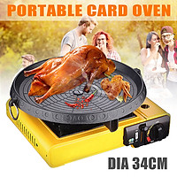 BBQ Grill Non-stic Pan Marble Stone For Portable Gas Stove Cookware 34cm