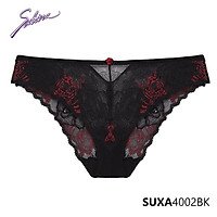 Quần Lót Lưng Vừa Phối Ren Màu Đỏ Đen Fashion Gorgeous By Sabina SUXA4002BK