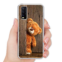 Ốp lưng điện thoại VIVO Y20 / Y20S / Y21S / Y12S - Silicon dẻo - 0136 TEDDY - Hàng Chính Hãng