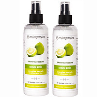 Combo of 2 Milaganics Grapefruit Hair Growth Stimulating Serums (250ml/bottle)