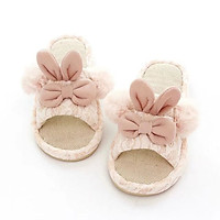 Cotton Children Slippers Winter Girls Baby Cartoon Indoor Shoes Boys Warm Anti-Slip Soft Soled Shoes Home Slippers Kids Shoes