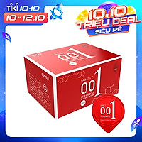 Bao cao su 0.01 OLO Passionate Factor, siêu mỏng, nhiều gel bôi trơn, truyền nhiệt tốt - Hộp 10bcs