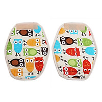 Bộ 2 Miếng Đệm Lót Dây Đai Chống Đau Vai Cho Địu Em Bé Hàn Quốc SINBII DPC-OB (Owl Beige)