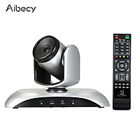 Aibecy 1080P HD Video Conference Camera Fixed Focus Wide Angle Webcam Supported H.264 Hard Compression 355° Rotation