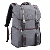 K&F CONCEPT Large Capcity Camera Backpack Photography Storager Bag for SLR DSLR Camera Laptop Grey