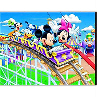 Tranh 3D dán phòng trẻ em, phòng ngủ em bé chuột Mickey