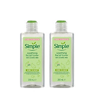 Combo 2 Chai Nước Hoa Hồng Simple Cân Bằng Da Dịu Nhẹ Kind To Skin Soothing Facial Toner 200ml x 2