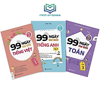 Combo Trọn Bộ 3 Cuốn 99 Ngày Em Giỏi Toán - Tiếng Việt - Tiếng Anh Lớp 3 - MinhAnBooks