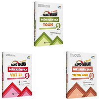 Sách - Combo Bí Quyết Tăng Nhanh Điểm Kiểm Tra Toán - Vật lí - Tiếng Anh 9 tập 2