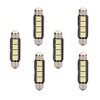 6 Pieces Car Vehicles Interior 41mm Festoon Dome Map Cargo Trunk Lights Blub