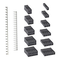 620pcs 2.54mm Male Female Pin Header Connector Wire Housing Kit