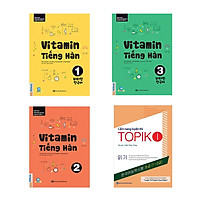 Combo Vitamin tiếng Hàn cho người mới bắt đầu tự học kèm App di dộng và Web ( Vitamin tiế