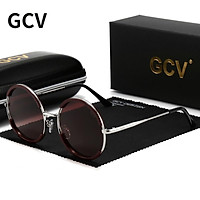 2021 GCV Bán Cổ Điển Nam Nam Nữ Nữ Kính Mát Nữ Tuyệt Đẹp Vòng Khung Kính Thời Trang Phong Cách Punk Kim Loại Mới Phân Cực