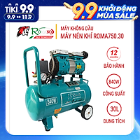 Máy Nén Khí Không Dầu ROMANO RM700/30, Bình 30L, 800W