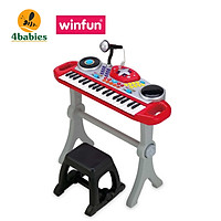Đồ chơi âm nhạc cho bé Đàn organ điện tử cho bé kèm Mic thu âm và bàn DJ Winfun 2068 phát triển năng khiếu âm nhạc - tặng đồ chơi tắm